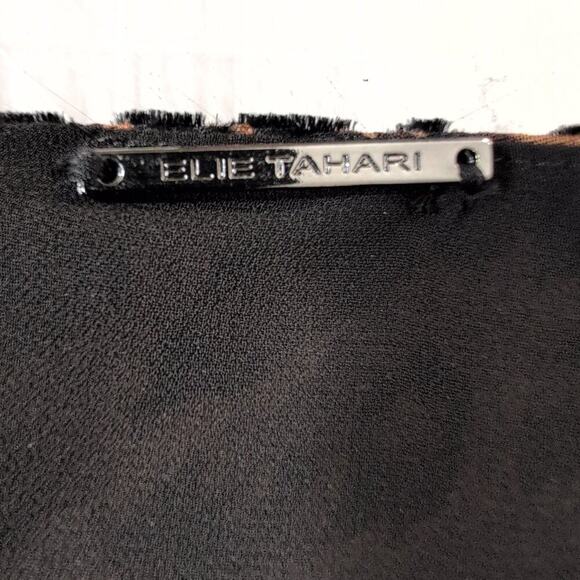 Elie Tahari Noelle Leopard Print Velvet Burnout Blouse, size Medium - Picture 4 of 12